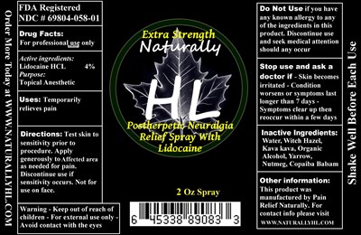 package label - 2 oz spray